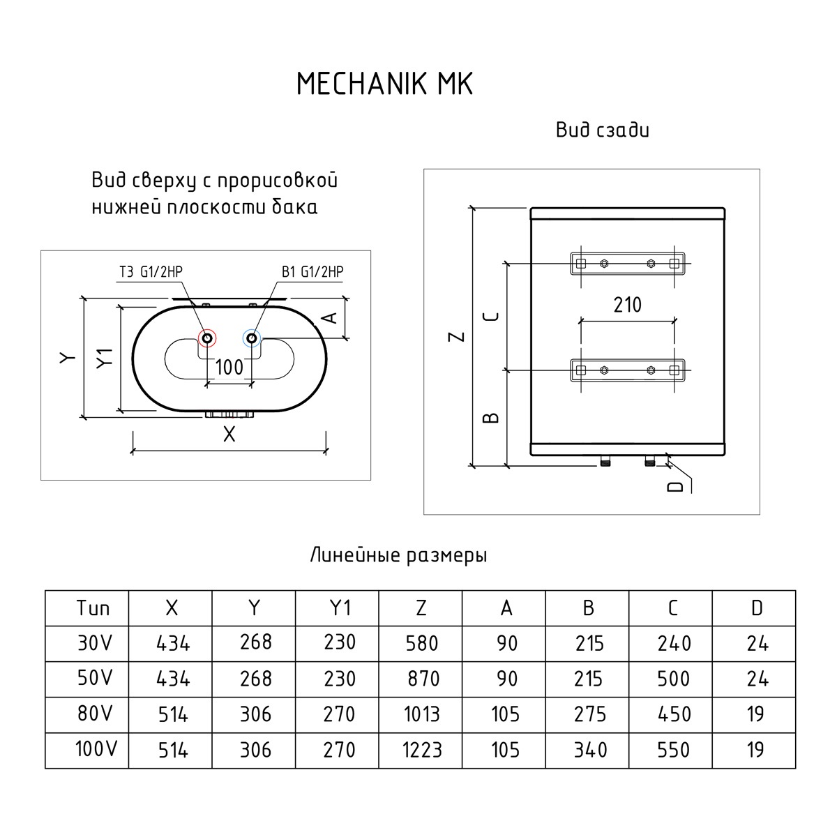 Купить Водонагреватель накопительный THERMEX MK 80 H — Фото 2