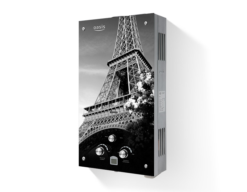 Водонагреватель газовый Oasis Glass 20 EG																		 — описание, фото, цены в интернет-магазине PT Stores