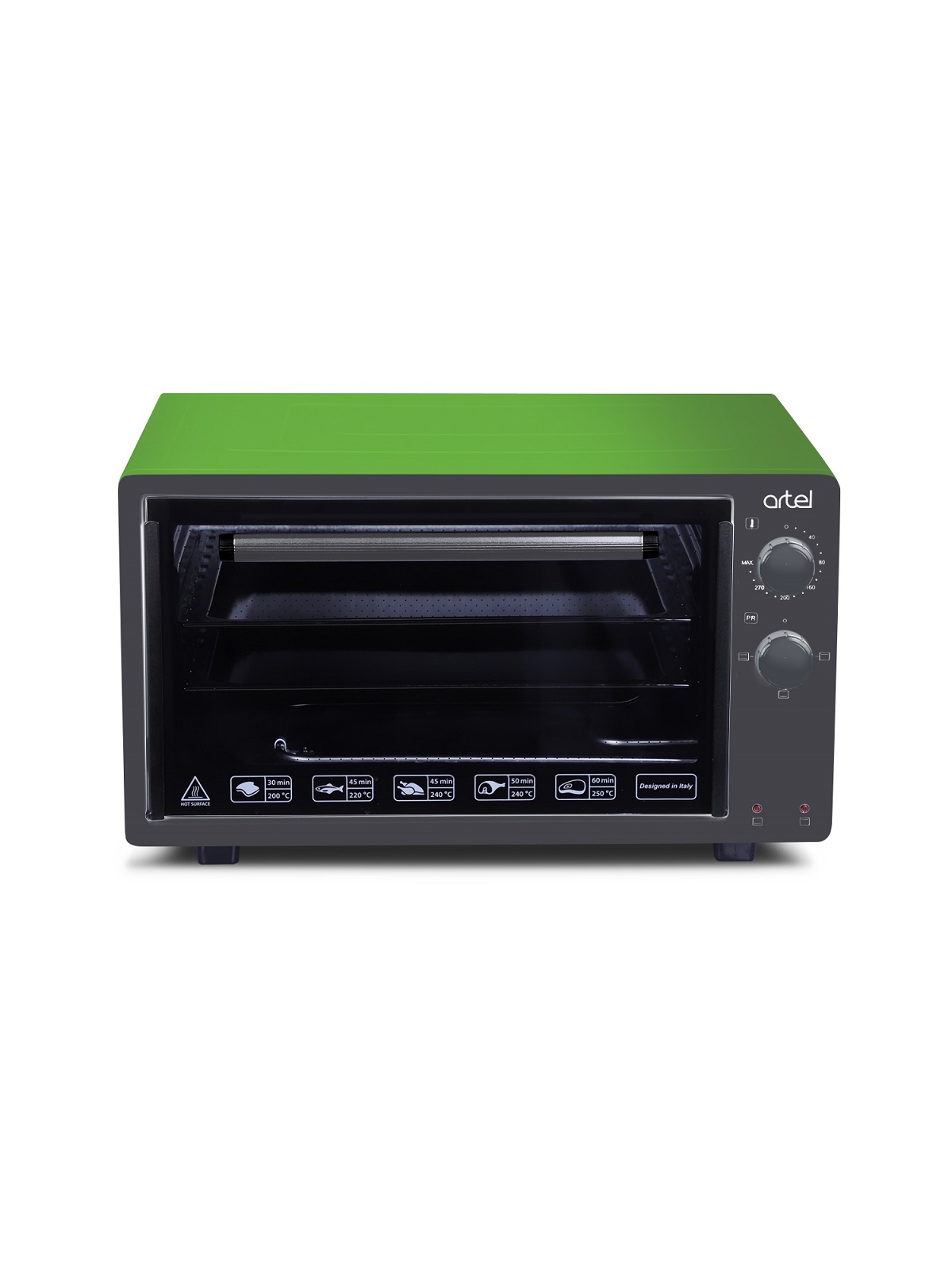 Мини-печь ARTEL MD 3216 E зелено-серая																		 — описание, фото, цены в интернет-магазине PT Stores