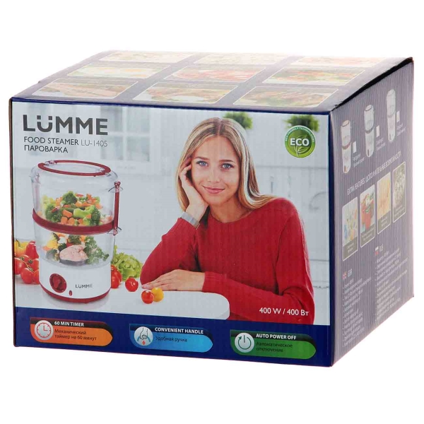 Купить Пароварка LUMME LU-1405 серый жемчуг — Фото 6