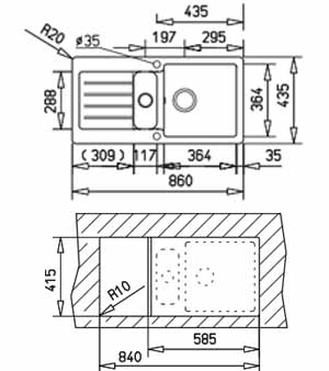 Купить Мойка TEKA KEA 60 B-TG CARBON — Фото 2