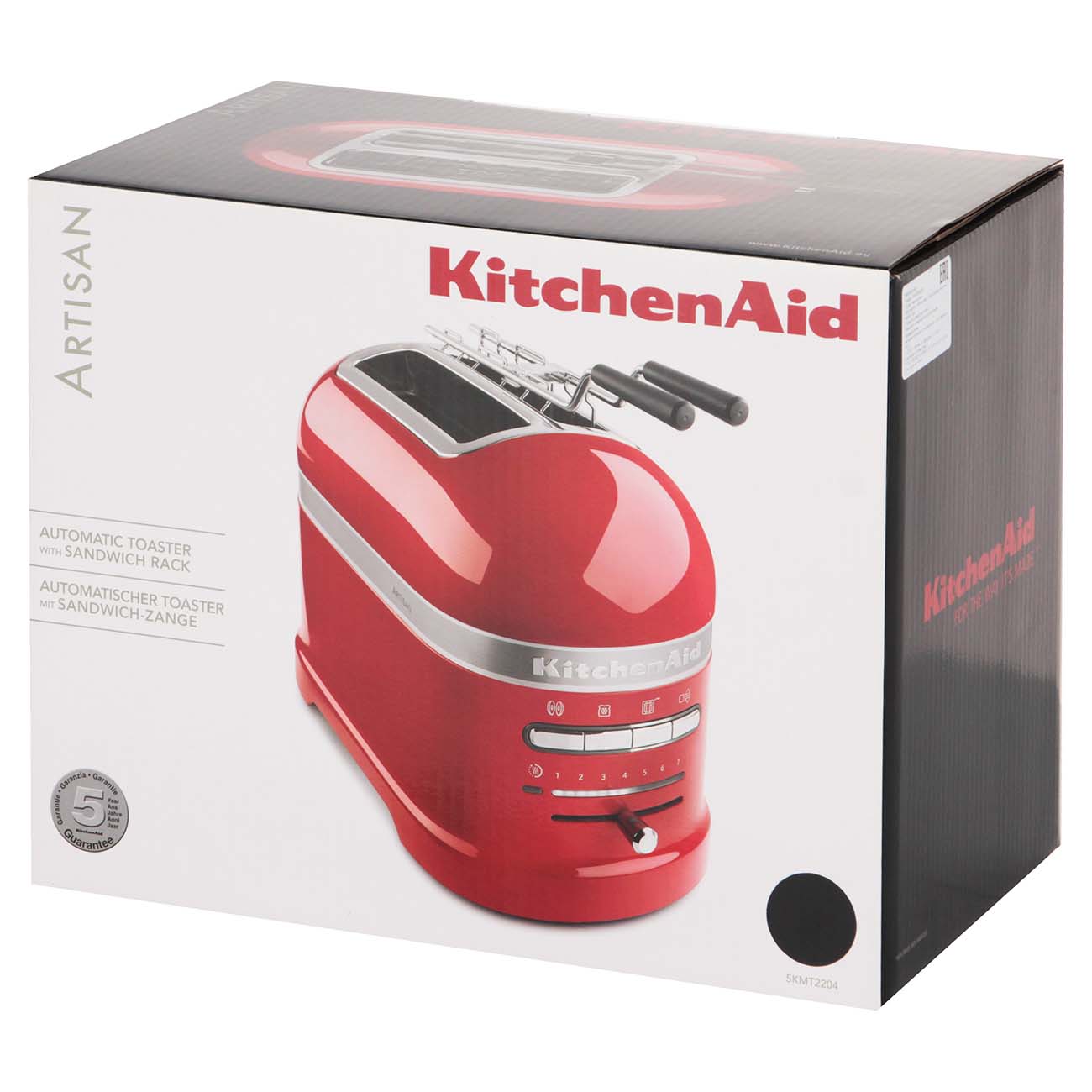 Купить Тостер KitchenAid 5KMT2204EBK чугун — Фото 4