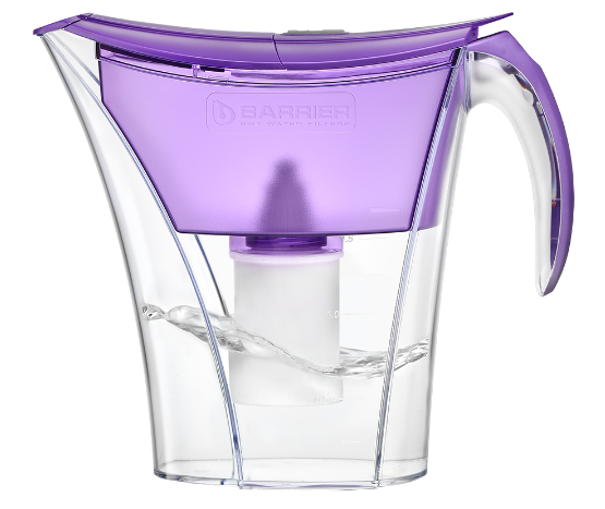 Фильтр для воды БАРЬЕР Кувшин Барьер-Смарт фиолетовый 3,3л  В 07 КР 00																		 — описание, фото, цены в интернет-магазине PT Stores
