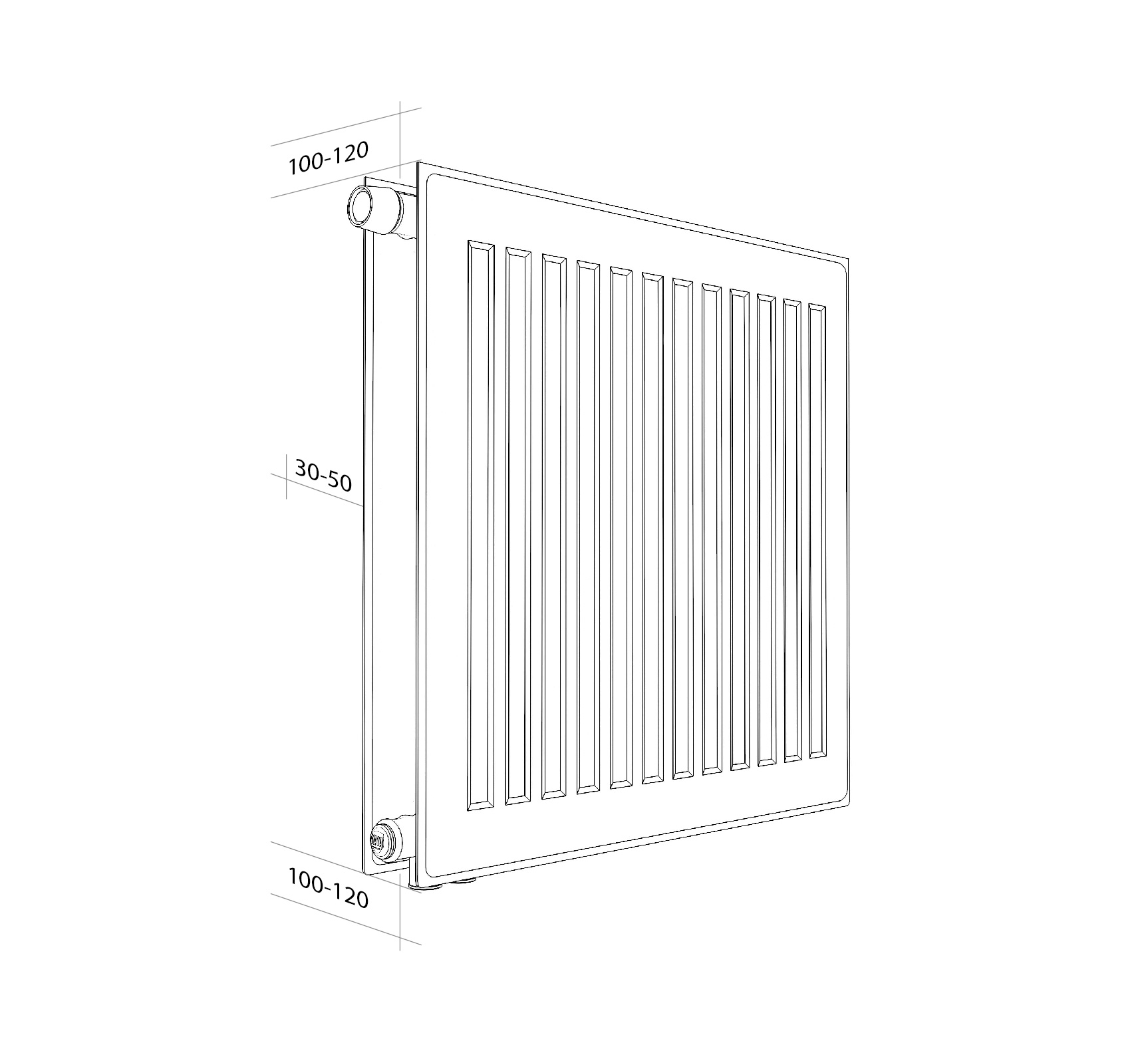 Купить Радиатор Royal Thermo VENTIL HYGIENE VH10-500-400 RAL9016 — Фото 2