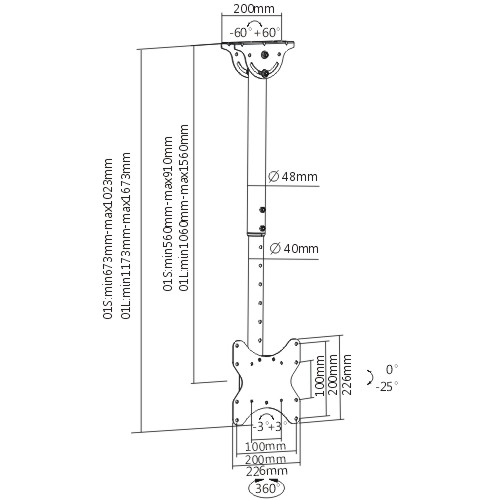 Купить Кронштейн ARM MEDIA LCD-1600 черный — Фото 2