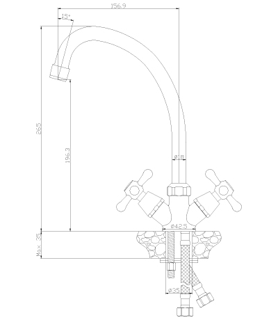 Купить Смеситель Rossinka Y02-71 Смеситель для кухни — Фото 2