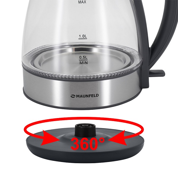 Купить Чайник MAUNFELD MFK-634G.SP стекло прозрачное — Фото 7