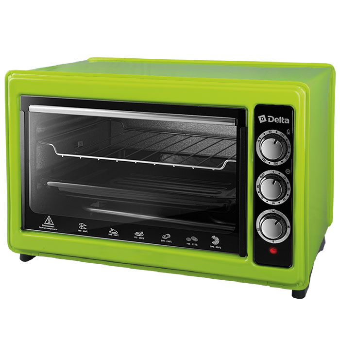 Мини-печь DELTA D-0123 зеленый																		 — описание, фото, цены в интернет-магазине PT Stores