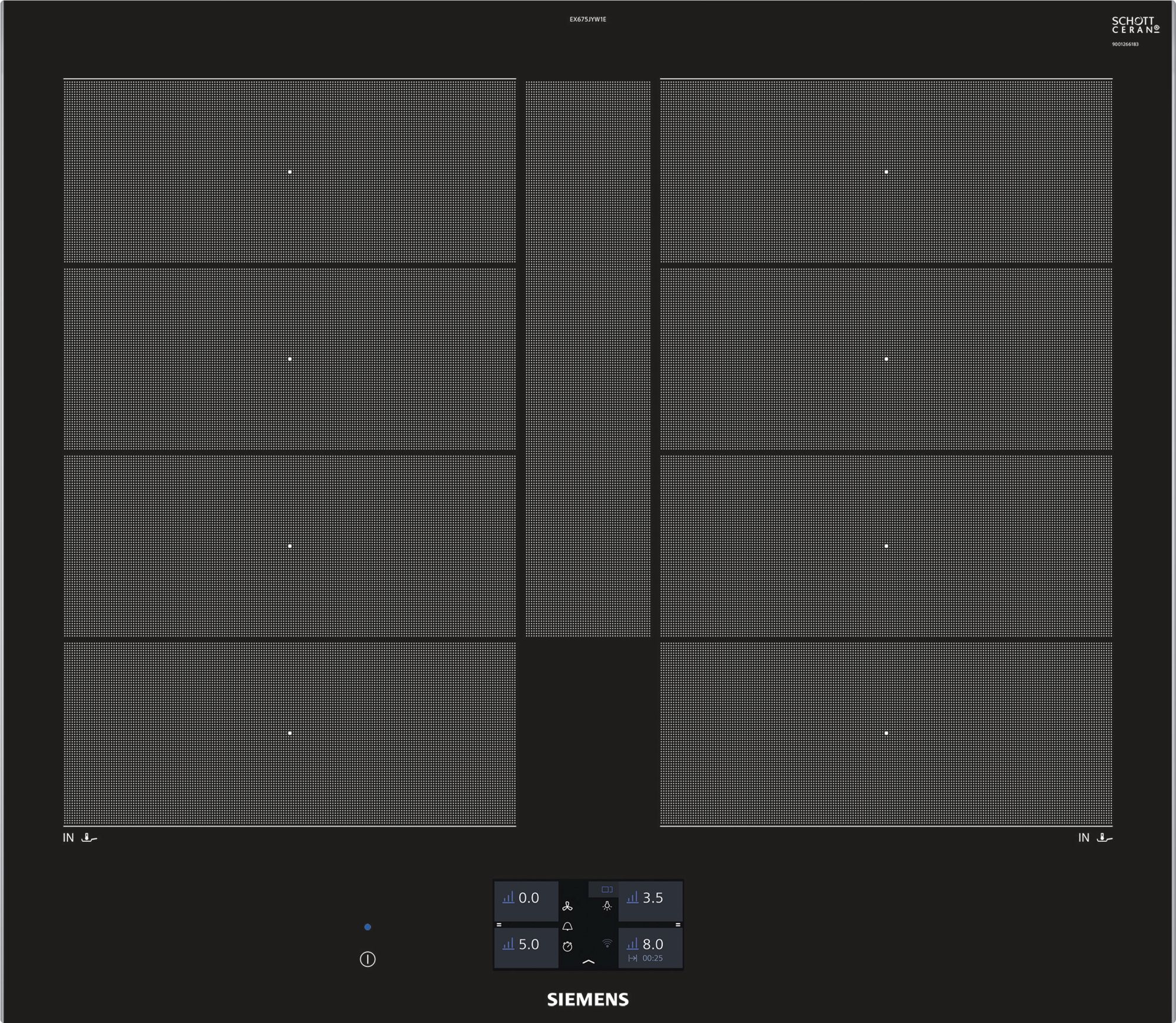 Индукционная варочная панель Siemens EX675JYW1E																		 — описание, фото, цены в интернет-магазине PT Stores