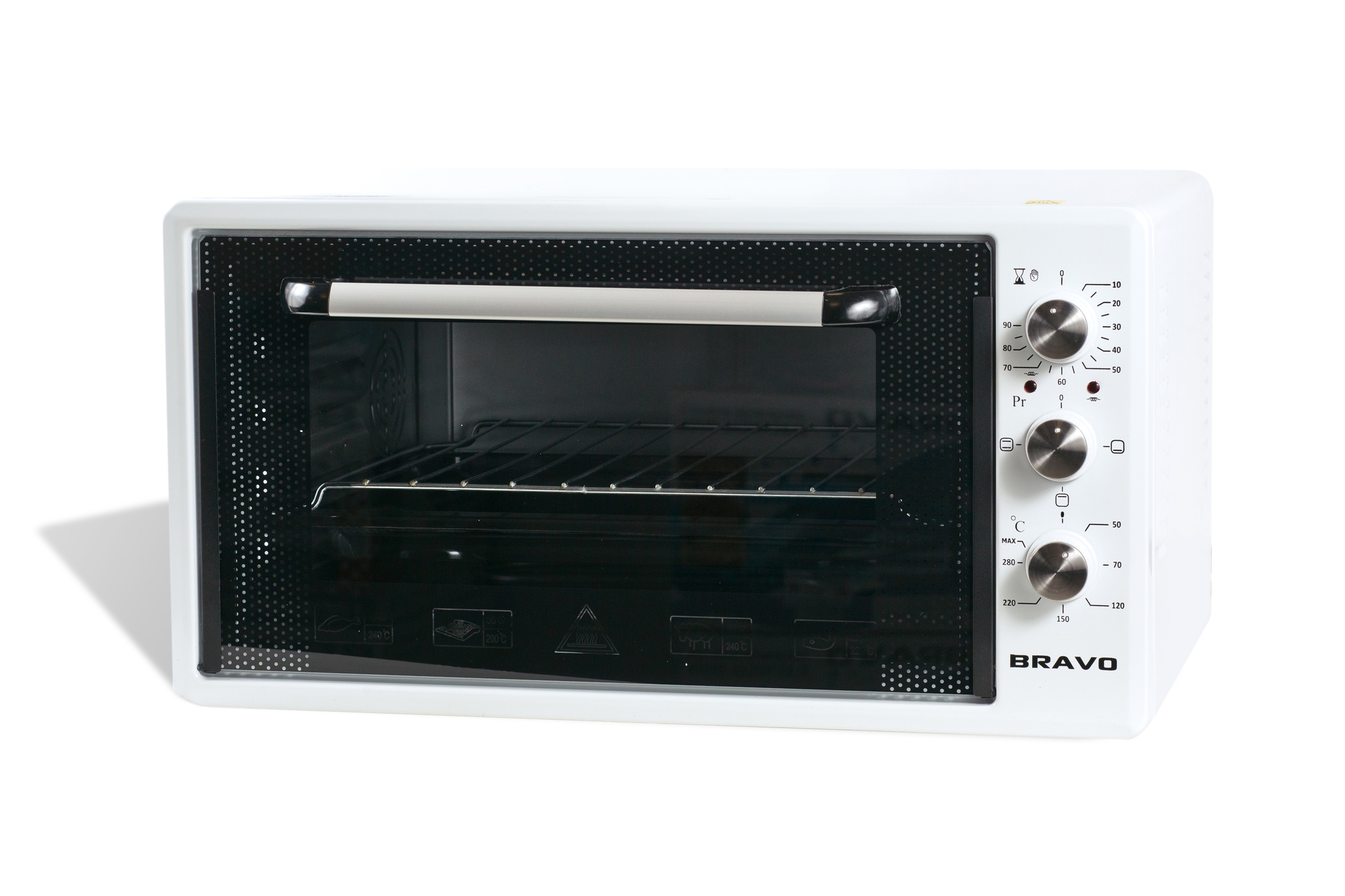 Мини-печь BRAVO FO-45W белая																		 — описание, фото, цены в интернет-магазине PT Stores