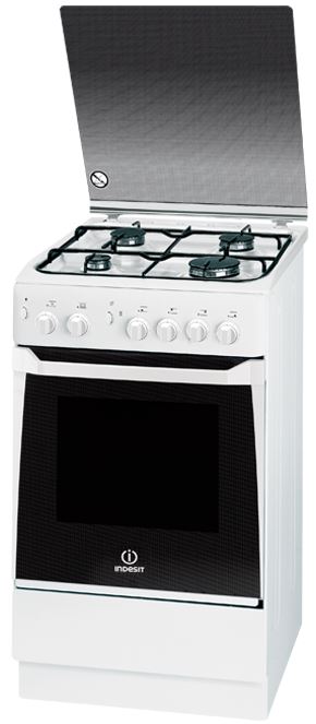 Газовая плита Indesit KN1G217S(W)/RU																		 — описание, фото, цены в интернет-магазине PT Stores