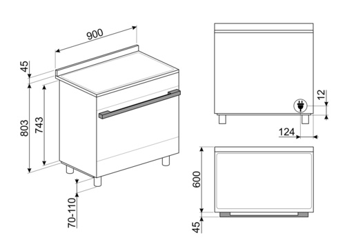 Купить Электрическая плита SMEG CPF9IPOR — Фото 5