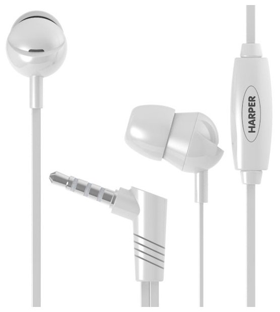 Наушники HARPER HV-102 white																		 — описание, фото, цены в интернет-магазине PT Stores