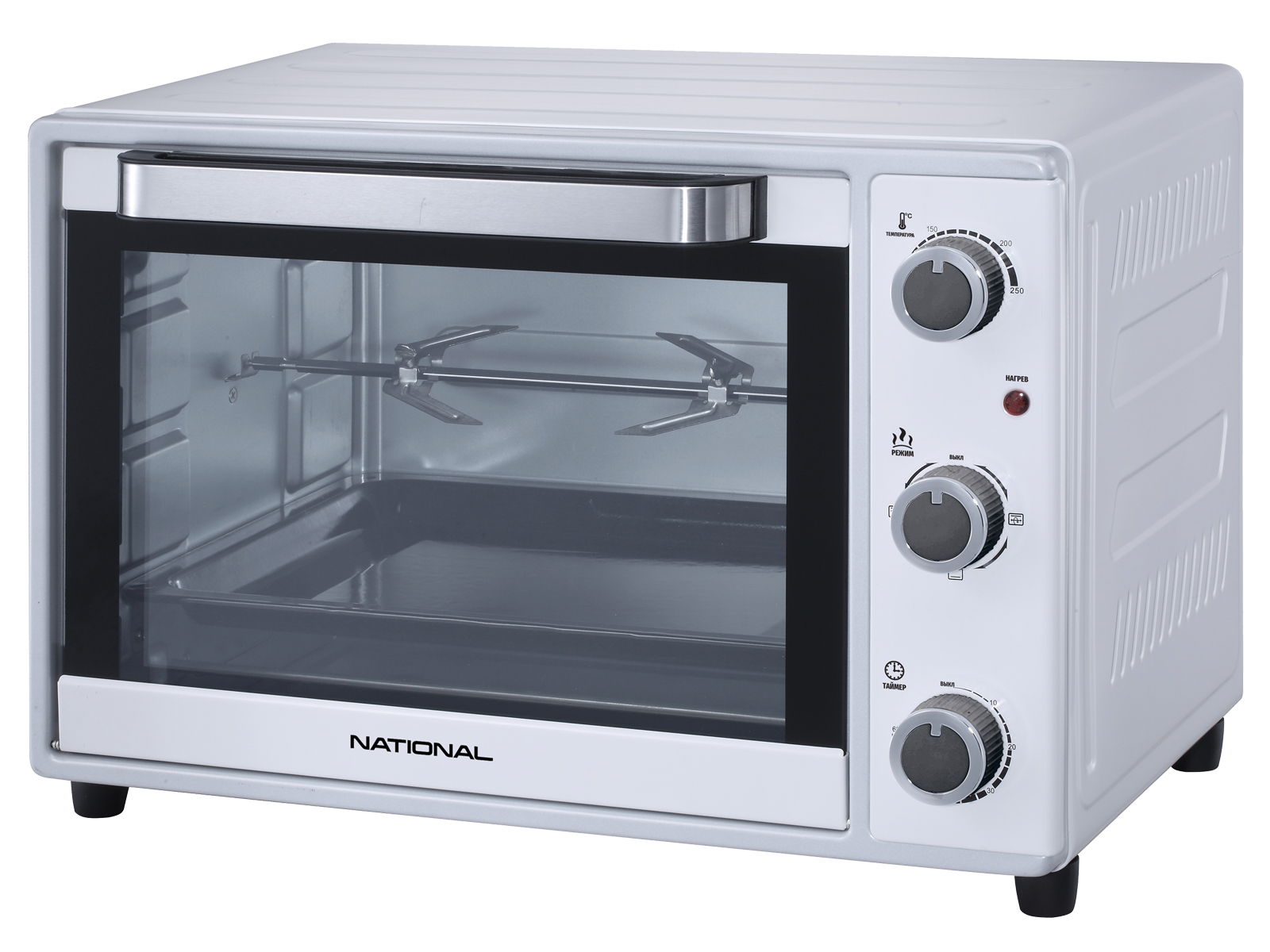 Мини-печь National NK-MO385 white																		 — описание, фото, цены в интернет-магазине PT Stores