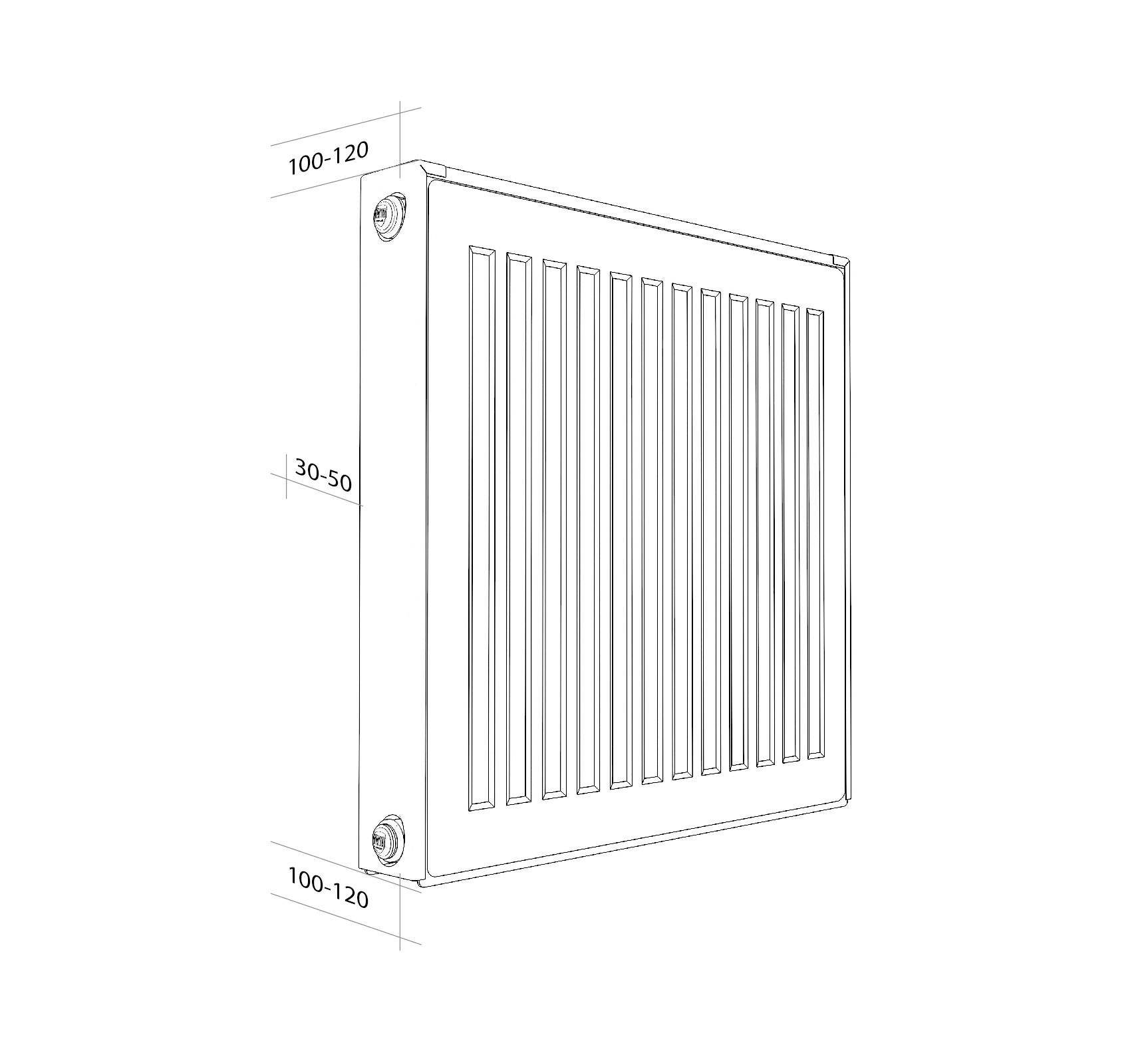 Купить Радиатор Royal Thermo COMPACT C22-500-500 Silver Satin — Фото 2