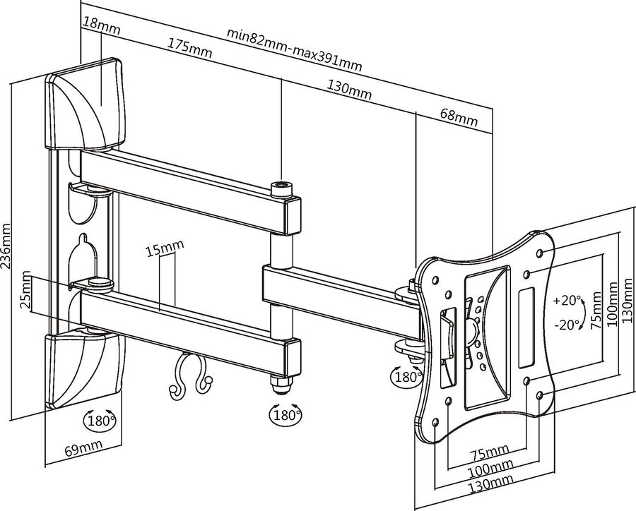 Купить Кронштейн ULTRAMOUNTS UM 895 — Фото 3
