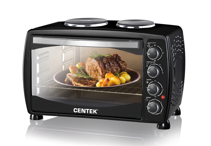 Мини-печь CENTEK CT-1531-42 PLATE черн																		 — описание, фото, цены в интернет-магазине PT Stores