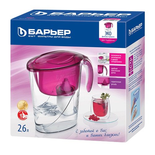 Купить Фильтр для воды БАРЬЕР Кувшин Барьер-Эко янтарь 2.6л  В 114 Р 00 — Фото 4