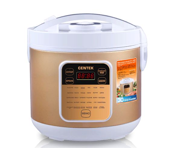 Мультиварка CENTEK CT-1486 White (Золото/бел)																		 — описание, фото, цены в интернет-магазине PT Stores