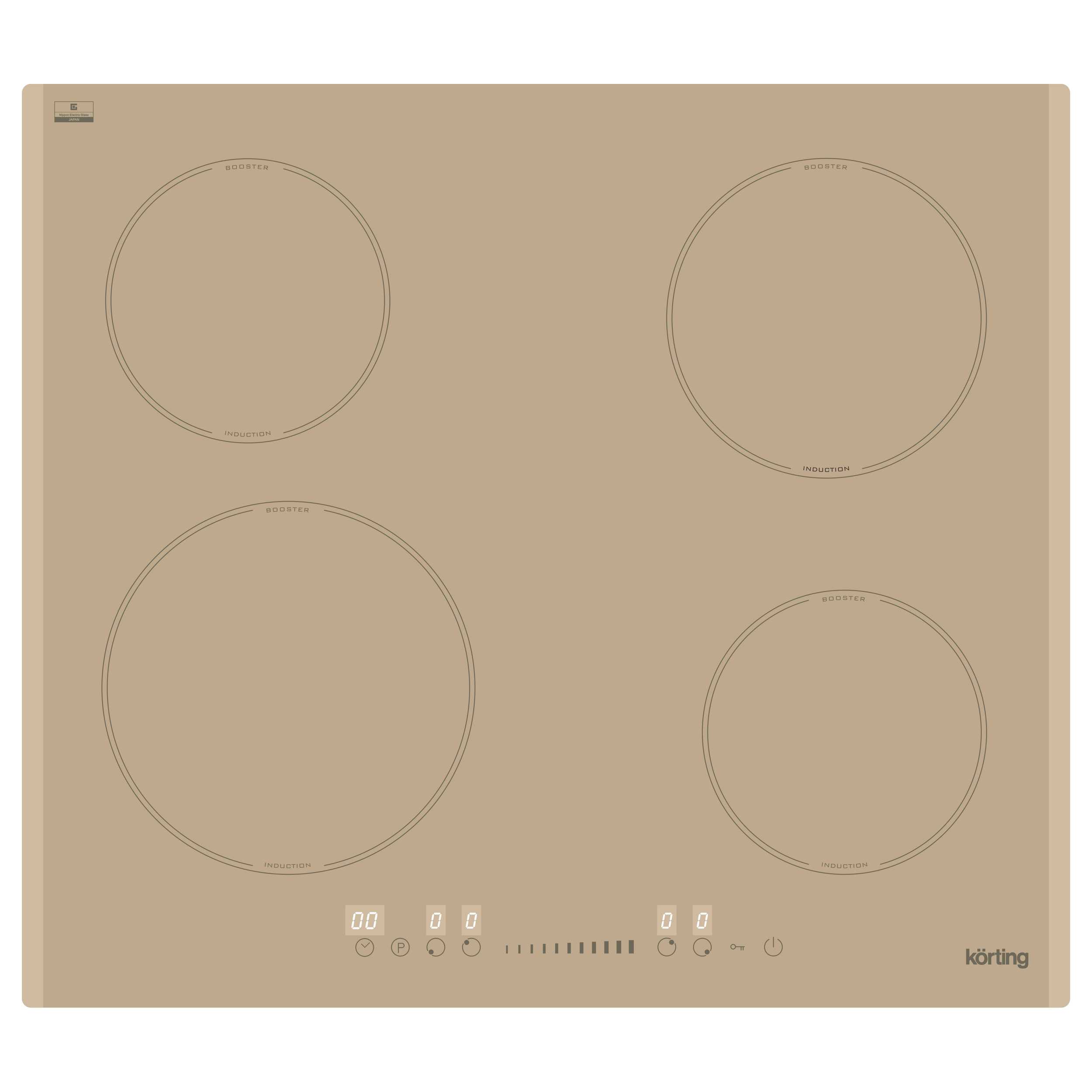 Индукционная варочная панель KORTING HI 64560 BCG																		 — описание, фото, цены в интернет-магазине PT Stores