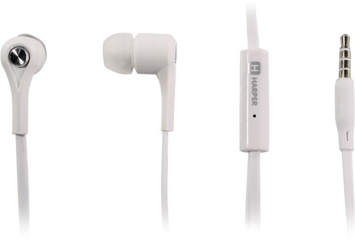 Наушники HARPER HV-402 white																		 — описание, фото, цены в интернет-магазине PT Stores