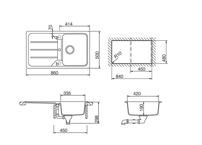 Купить Мойка TEKA SIMPLA 45-TG 1B 1D SCHWARZMETALLIC — Фото 2