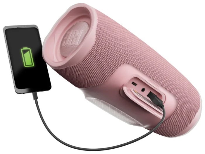 Портативная акустика JBL CHARGE 4 pink																		 — описание, фото, цены в интернет-магазине PT Stores