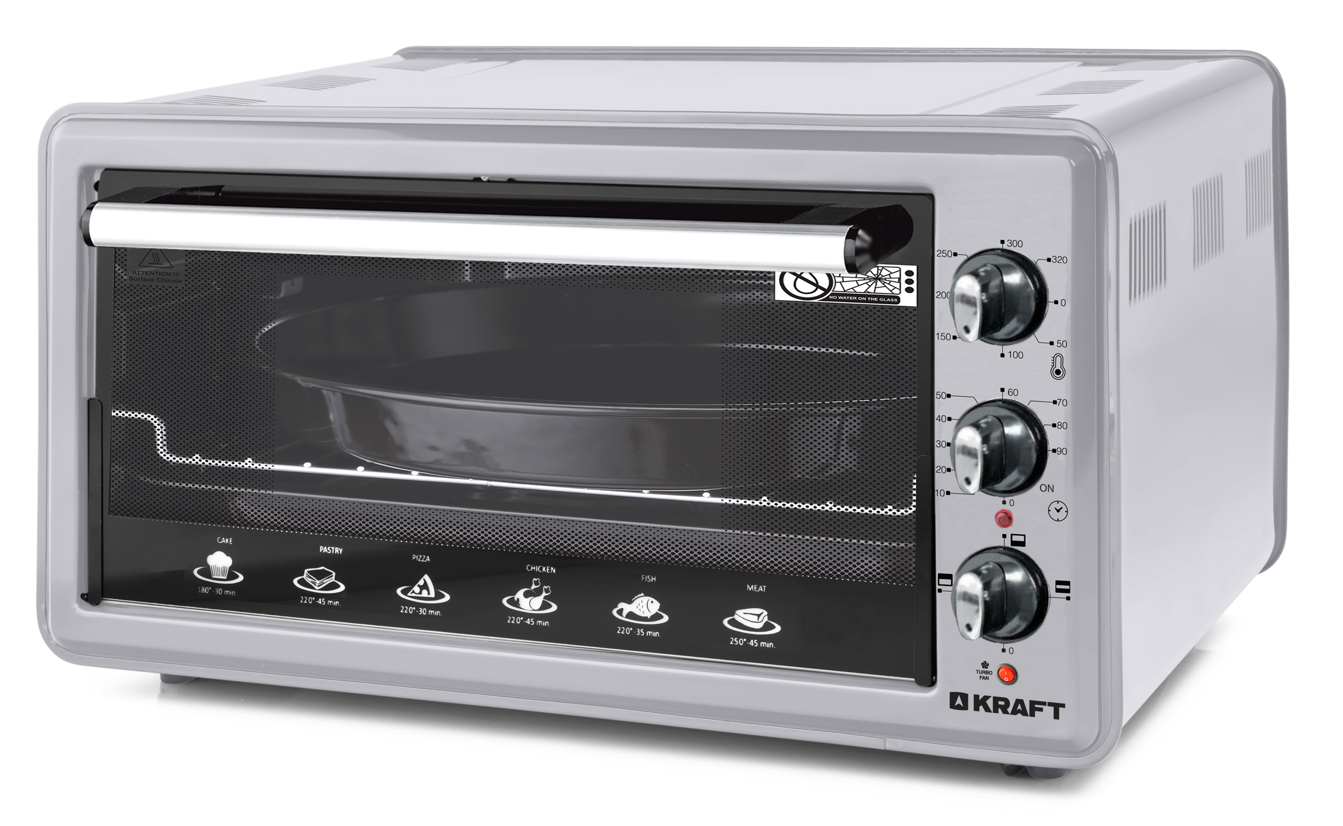 Мини-печь KRAFT KF-MO 4513 KGR																		 — описание, фото, цены в интернет-магазине PT Stores