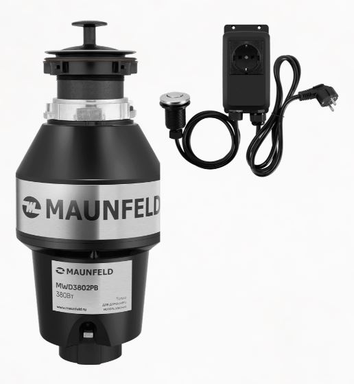 Измельчитель пищевых отходов MAUNFELD MWD3802PB																		 — описание, фото, цены в интернет-магазине PT Stores