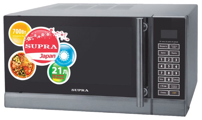 Микроволновая печь SUPRA MWS-2129SS																		 — описание, фото, цены в интернет-магазине PT Stores