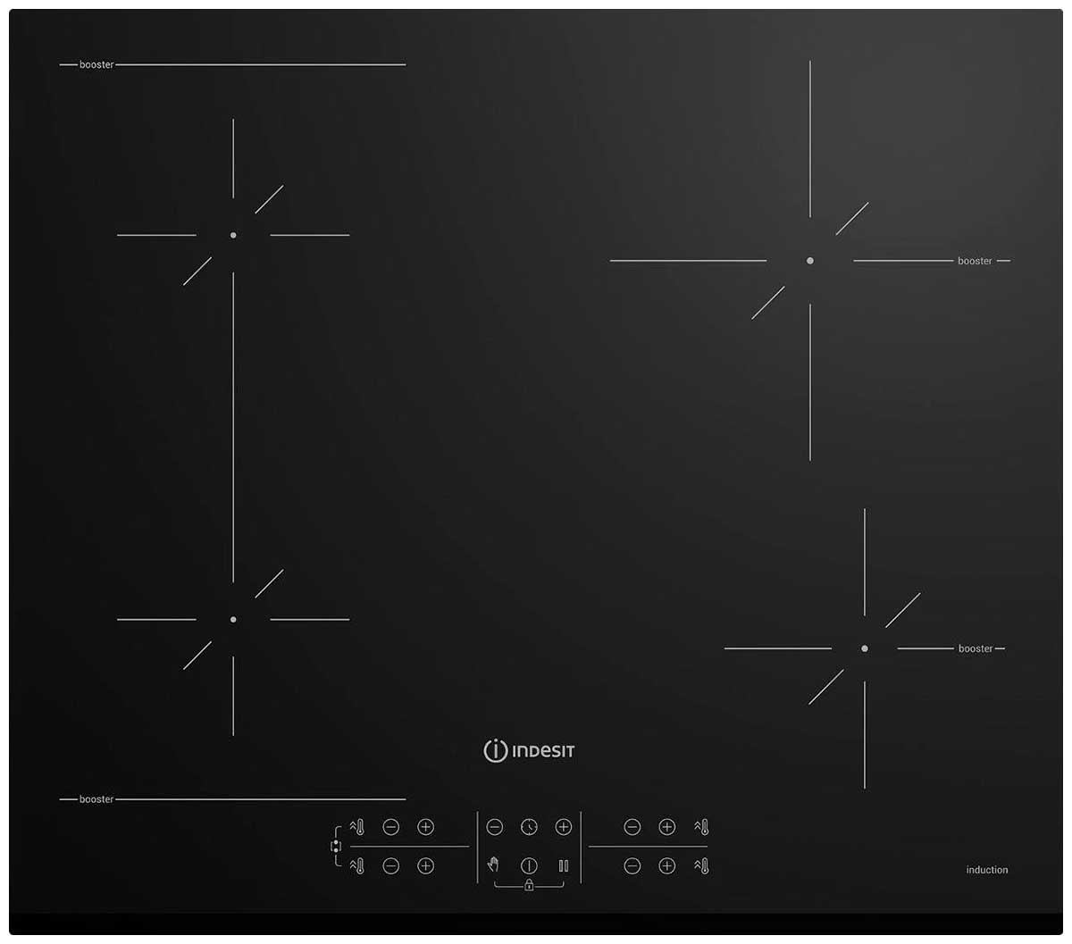 Электрическая варочная панель Indesit IB 41B60 BF																		 — описание, фото, цены в интернет-магазине PT Stores