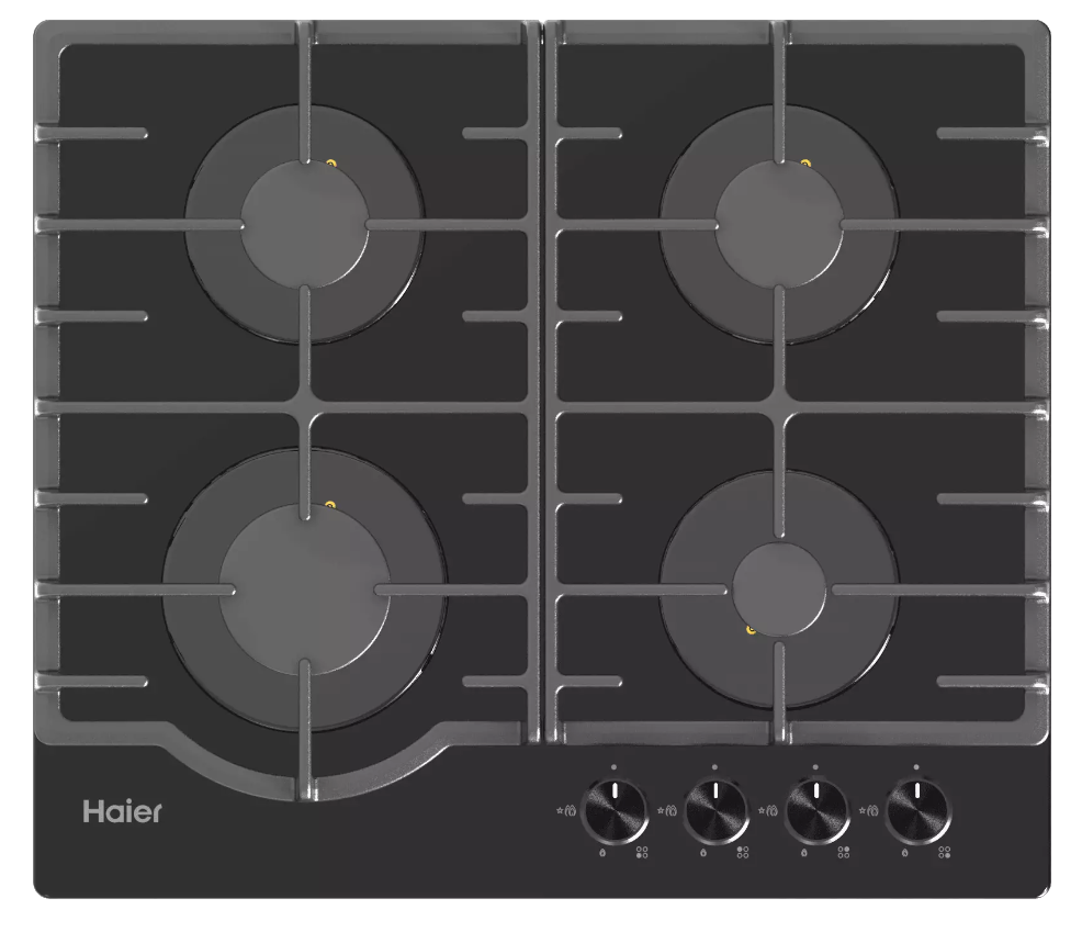 Газовая варочная панель Haier HHX-G64RNLB																		 — описание, фото, цены в интернет-магазине PT Stores