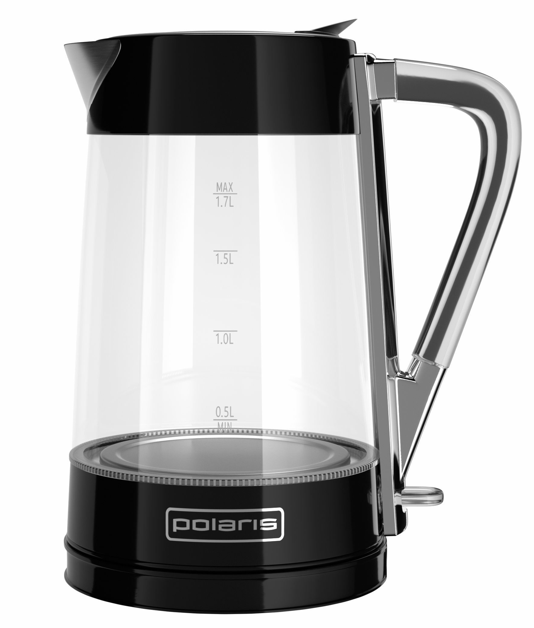 Чайник POLARIS PWK 1715 CGL черн																		 — описание, фото, цены в интернет-магазине PT Stores