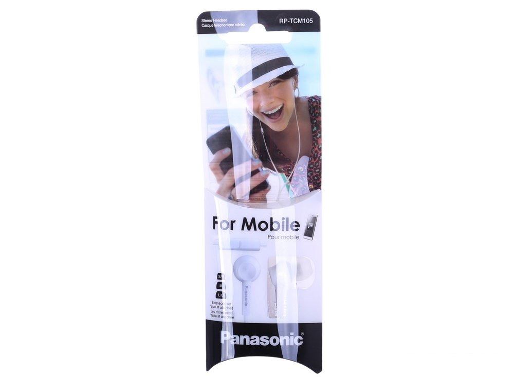 Купить Наушники PANASONIC RP-TCM105E-W — Фото 2