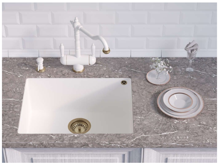 Купить Мойка OMOIKIRI Bosen 54-U-WH Tetogranit/белый — Фото 2