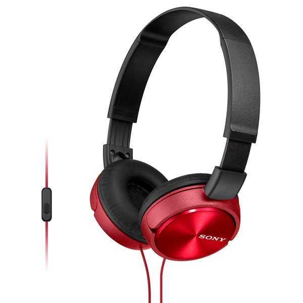 Наушники SONY MDR-ZX310AP red																		 — описание, фото, цены в интернет-магазине PT Stores