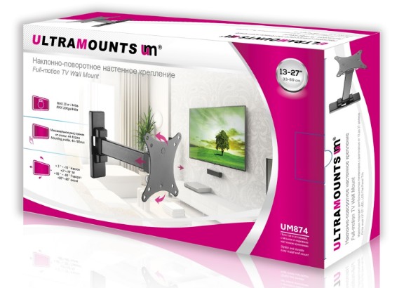 Купить Кронштейн ULTRAMOUNTS UM 874 черный — Фото 3