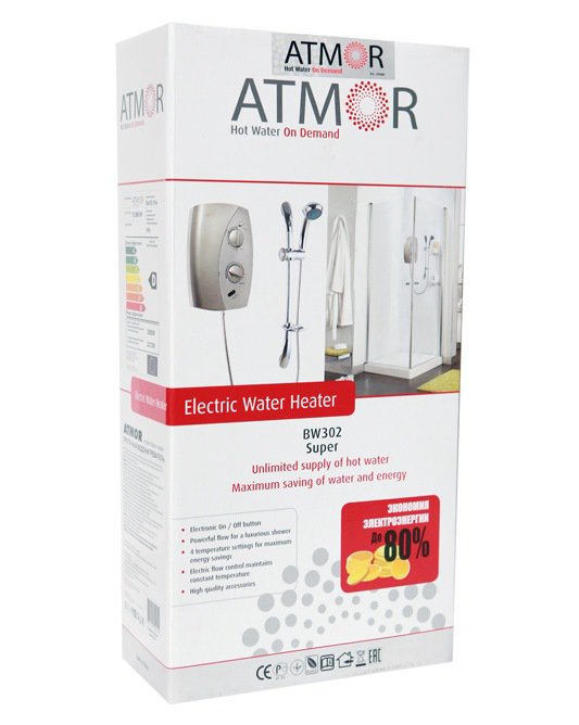 Купить Водонагреватель проточный ATMOR BLUE WAVE 302 — Фото 8