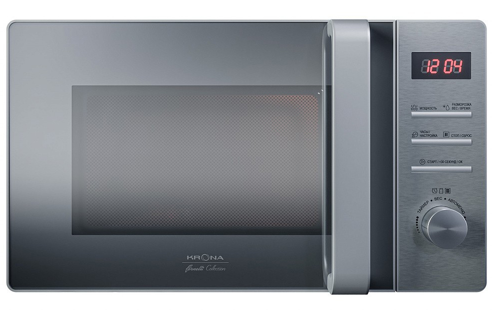 Микроволновая печь KRONA QUANTUM 44 MR/IX																		 — описание, фото, цены в интернет-магазине PT Stores