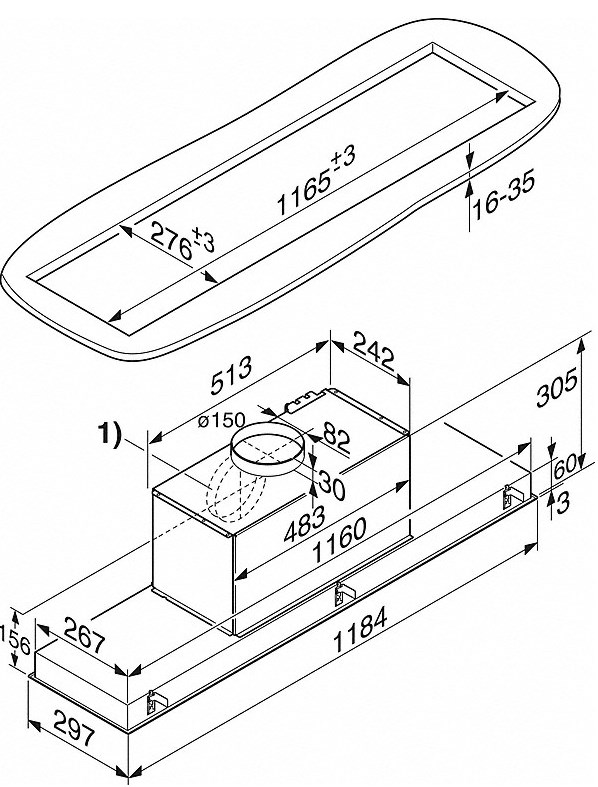 Купить Вытяжка встраиваемая MIELE DA2628 — Фото 4