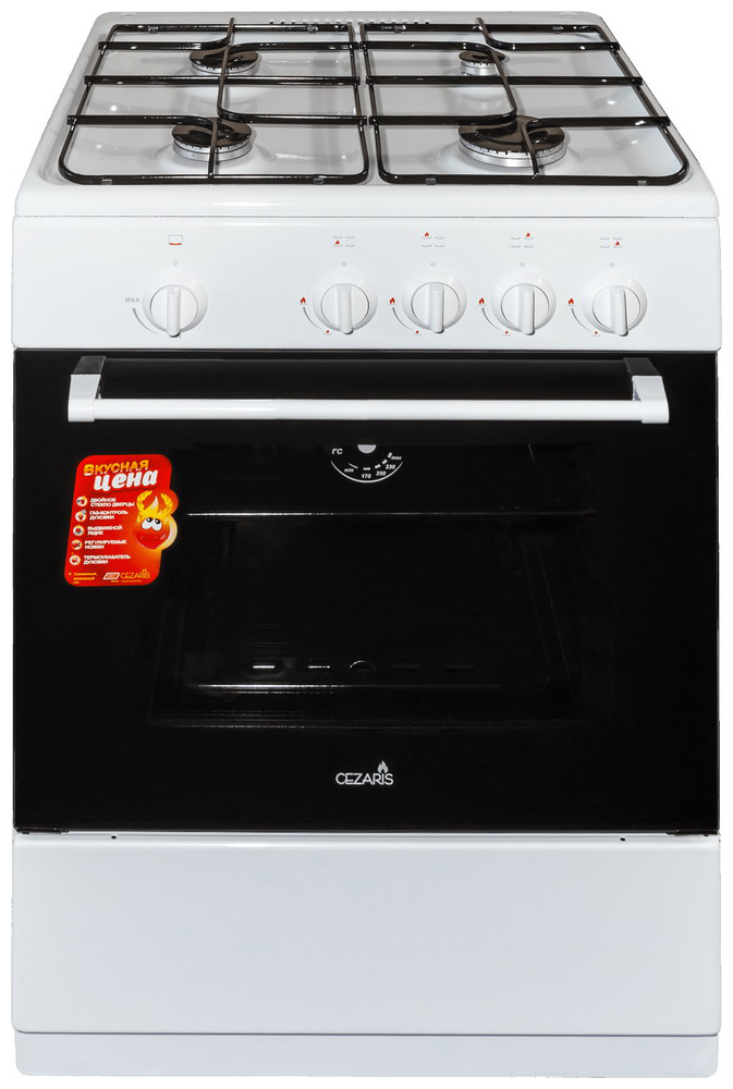 Газовая плита CEZARIS ПГ 3100-04 (ч)																		 — описание, фото, цены в интернет-магазине PT Stores