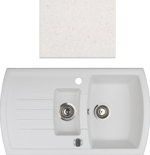 Мойка KUPPERSBERG ALBA 1,5B1D WHITE ALABAS.																		 — описание, фото, цены в интернет-магазине PT Stores