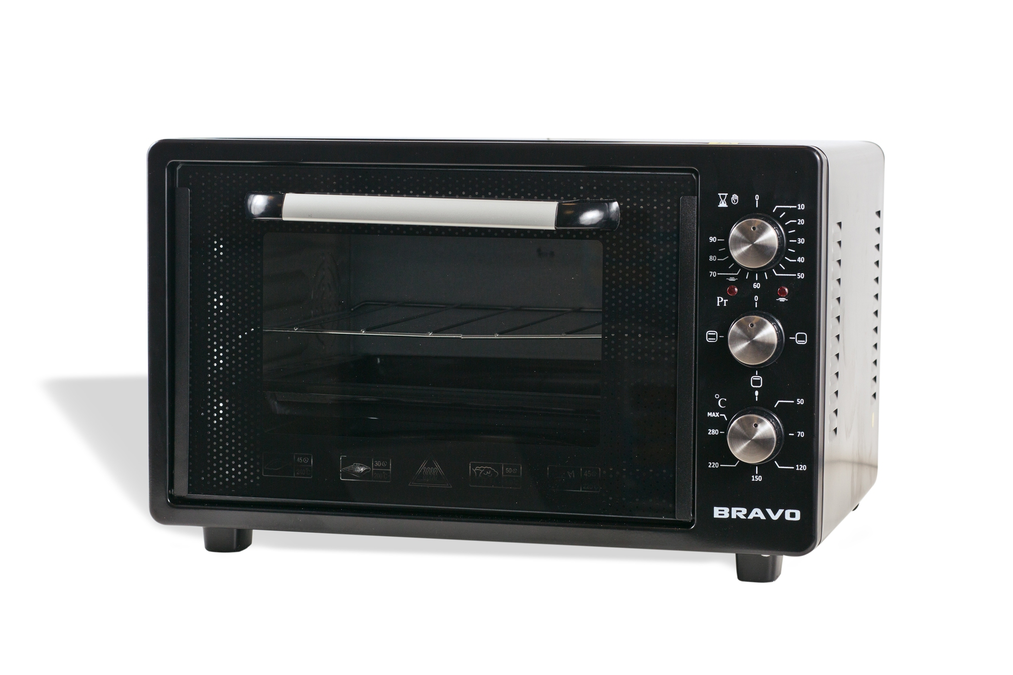 Мини-печь BRAVO FO-36BL черная																		 — описание, фото, цены в интернет-магазине PT Stores