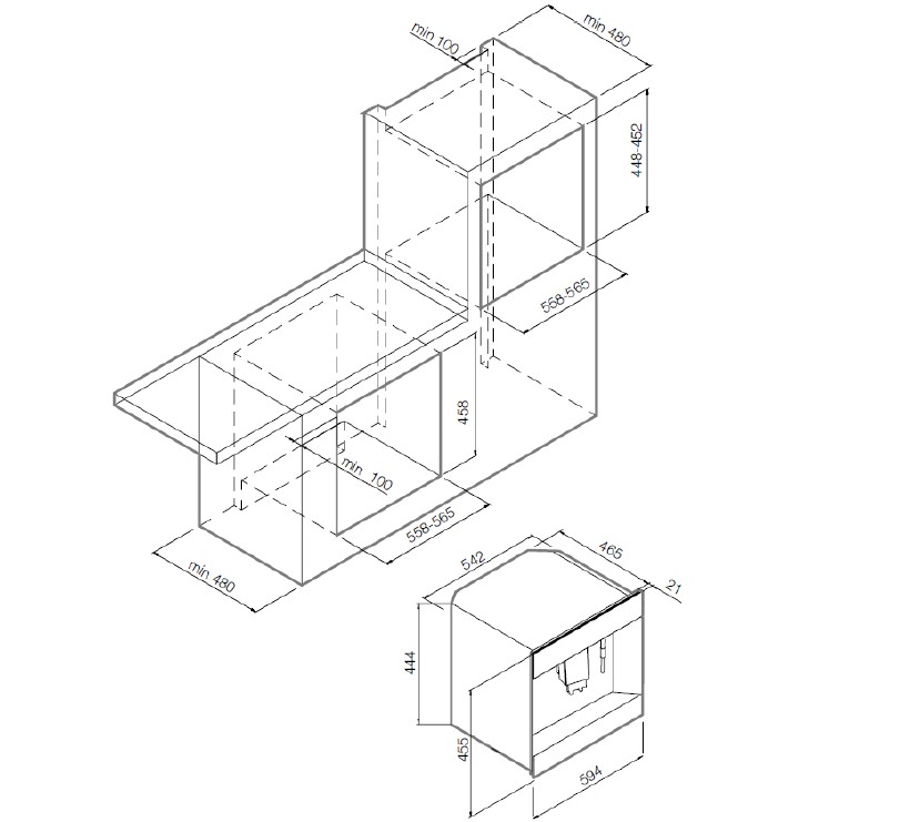 Купить Встраиваемая кофемашина GRAUDE KV 45.0 SE — Фото 3