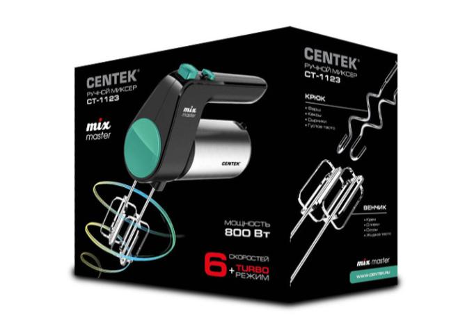Купить Миксер CENTEK CT-1123 черн/ст зел — Фото 3