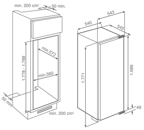 Купить Встраиваемая морозильная камера TEKA TGI2 200 NF — Фото 2