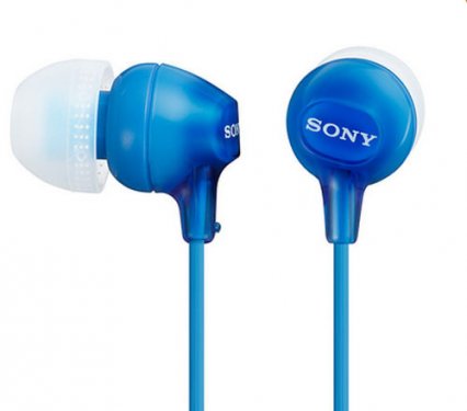 Наушники SONY MDR-EX15LP синие																		 — описание, фото, цены в интернет-магазине PT Stores
