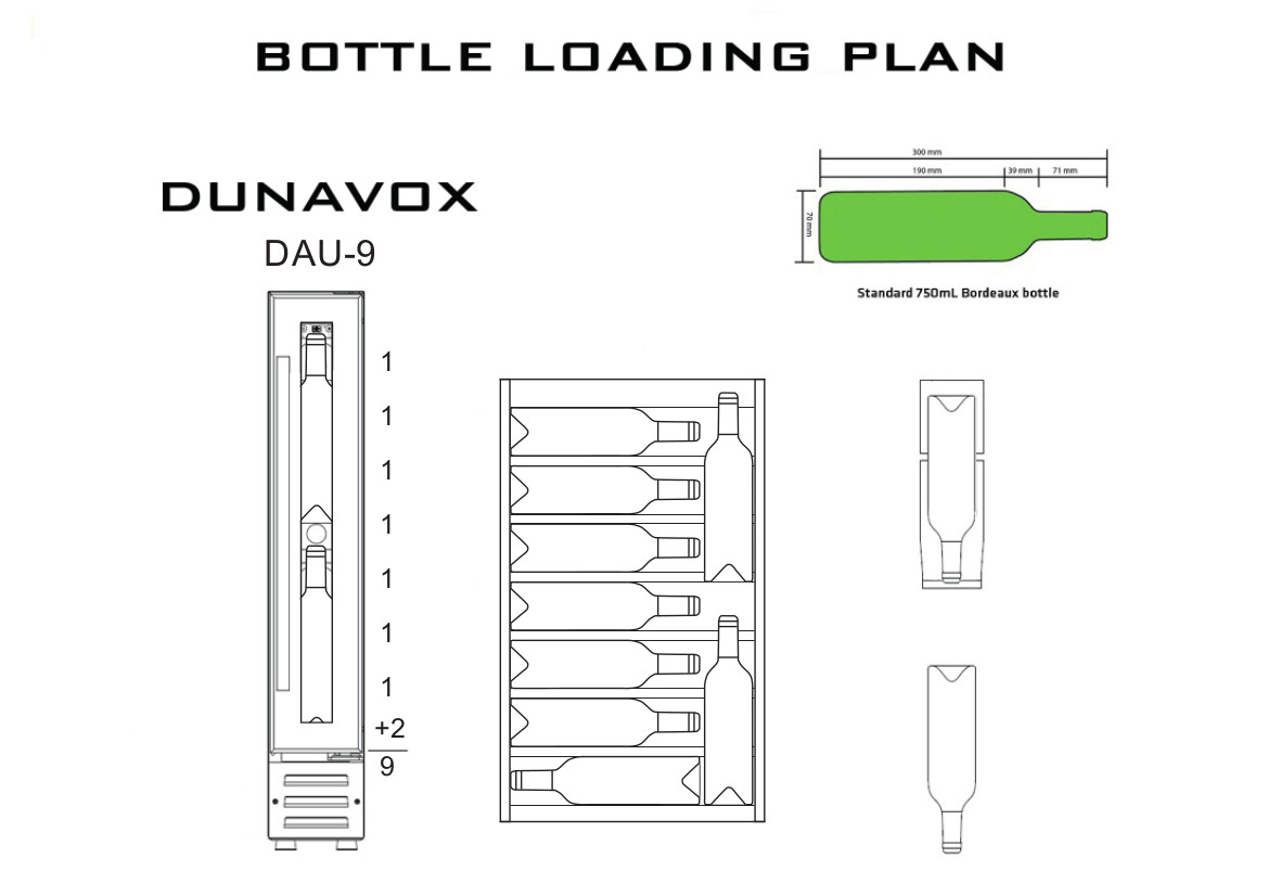 Купить Встраиваемый винный шкаф DUNAVOX DAU-9.22B — Фото 2