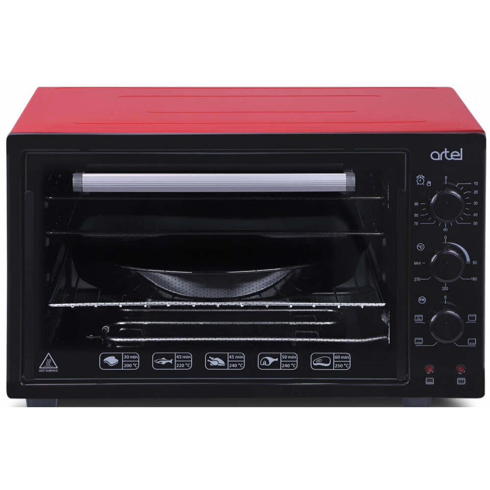 Мини-печь ARTEL MD 3216 L красно-черная																		 — описание, фото, цены в интернет-магазине PT Stores