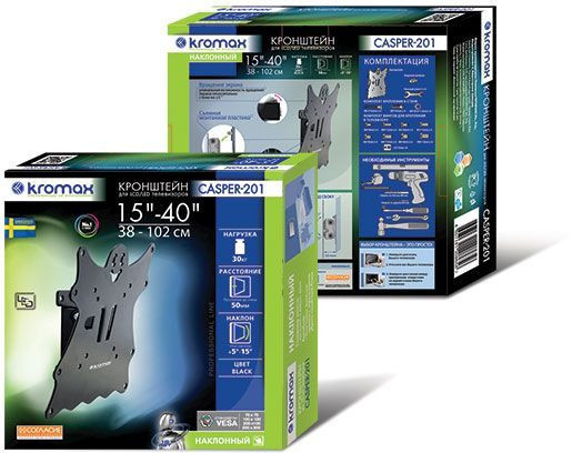 Купить Кронштейн Kromax Casper-201 черный — Фото 2
